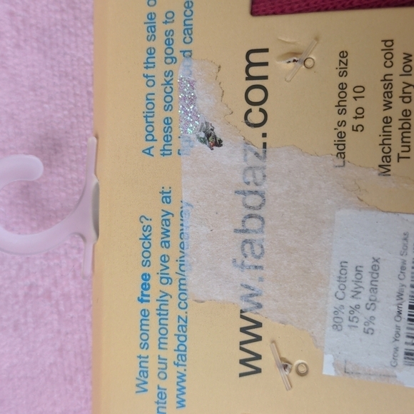 Fabdaz Blue and Orange Plant Print Grow Your Own Way Socks size 5-10 - Picture 4 of 4